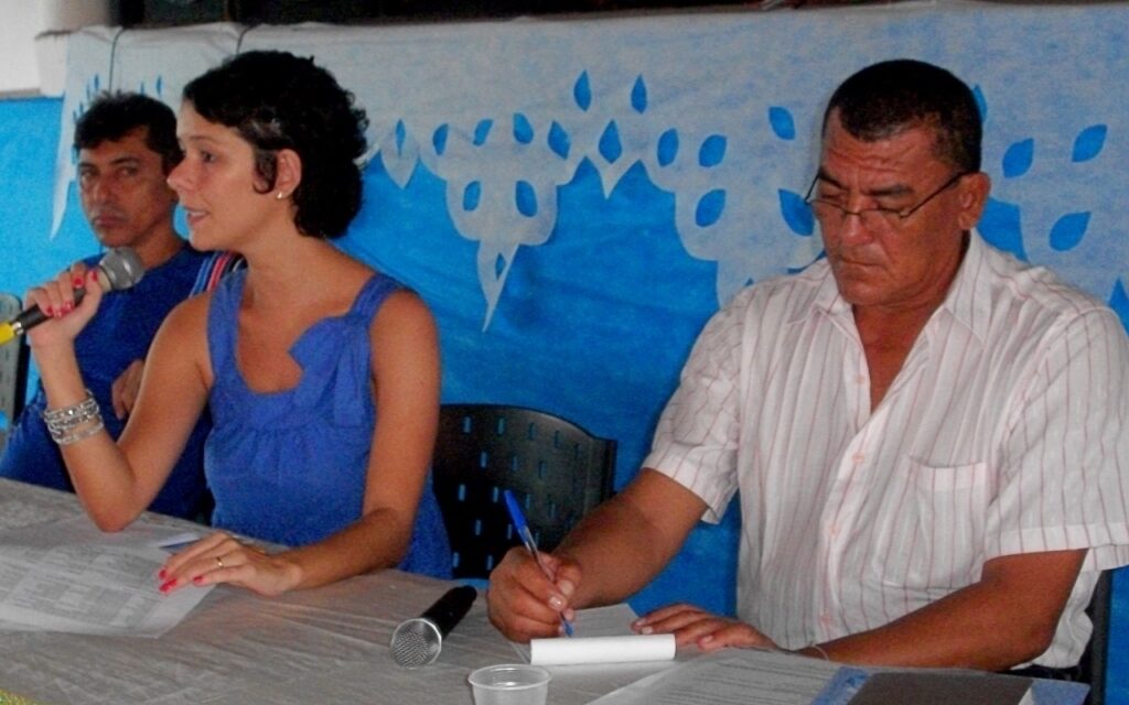 Bill de Jesus durante Conferência Municipal de Cultura em Arari. Foto: Acervo pessoal de Cleilson Fernandes